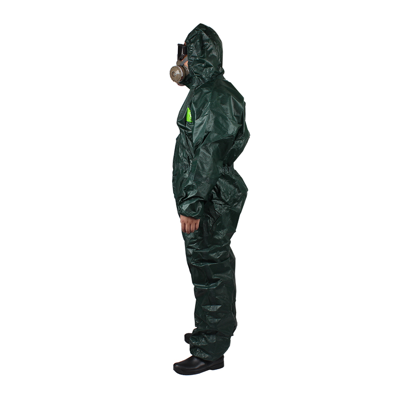 微護佳MC4000 GR40-T-99-111-03綠色雙袖連體防護服圖片2