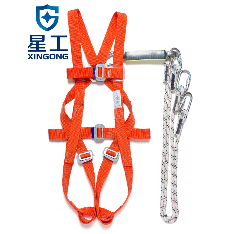 星工XGD-2五點式帶緩沖包雙繩雙背安全帶  圖片2