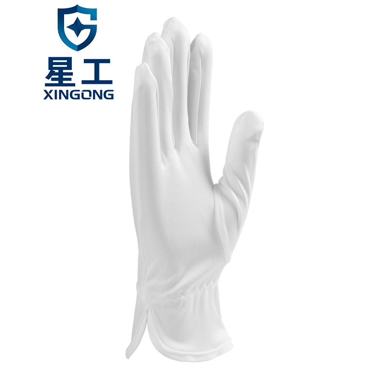 星工XGS-P8細(xì)纖維無(wú)塵禮儀勞保手套圖片1