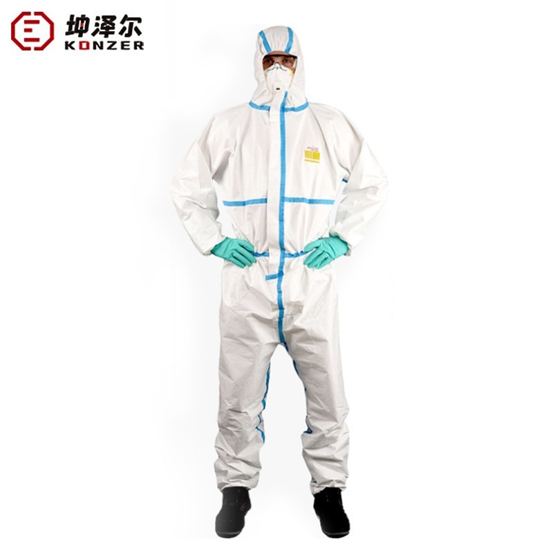 坤澤爾K3000白色連體防護服圖片1