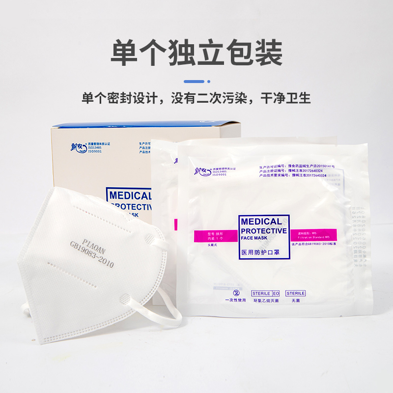 飄安無菌折疊式頭戴N95醫用防護口罩圖片2