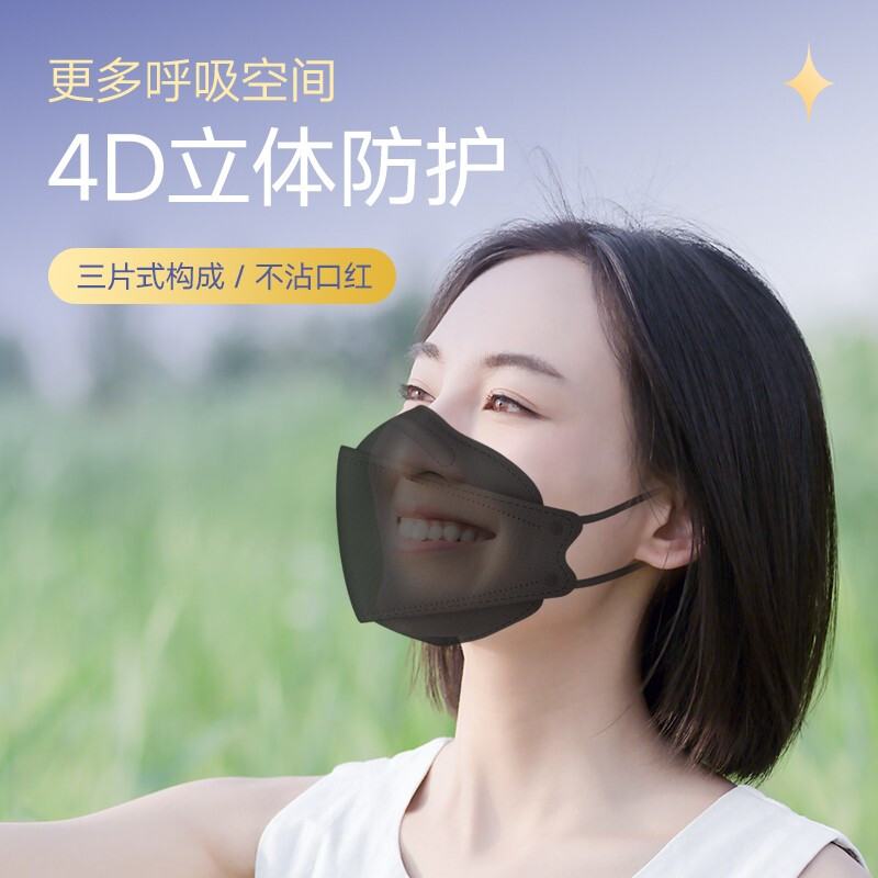 美仕康N95柳葉款魚型折疊式醫用防護口罩圖片2