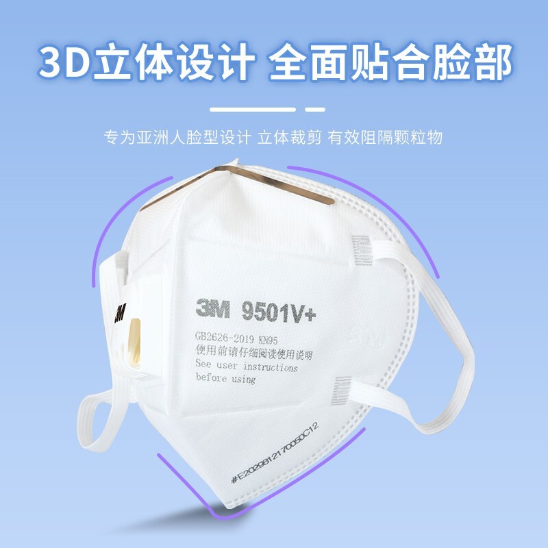 3M9501V+KN95防塵口罩(獨立裝)圖片4