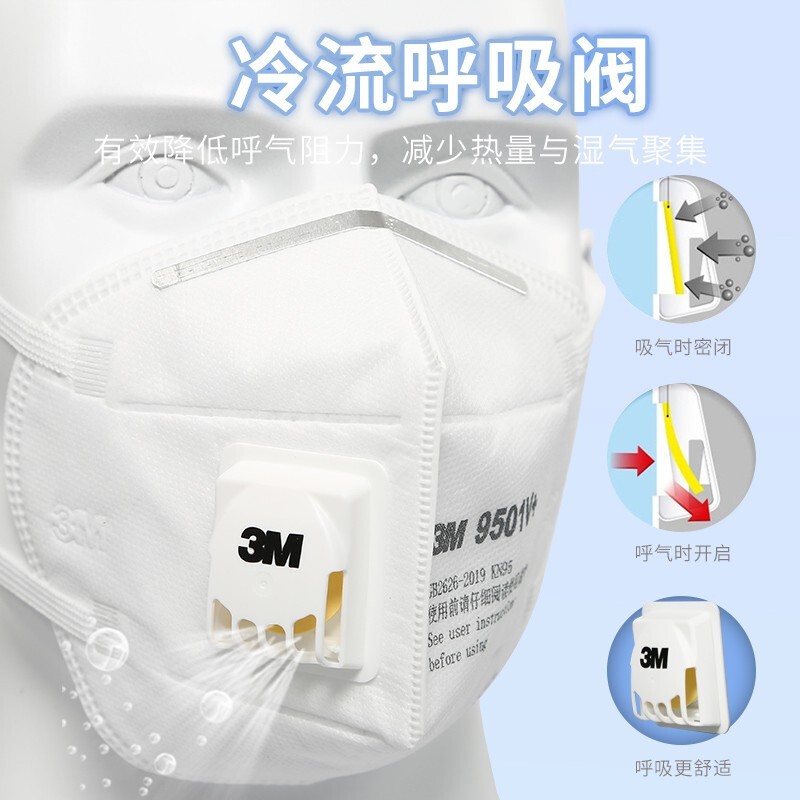 3M9501V+KN95防塵口罩(獨立裝)圖片3