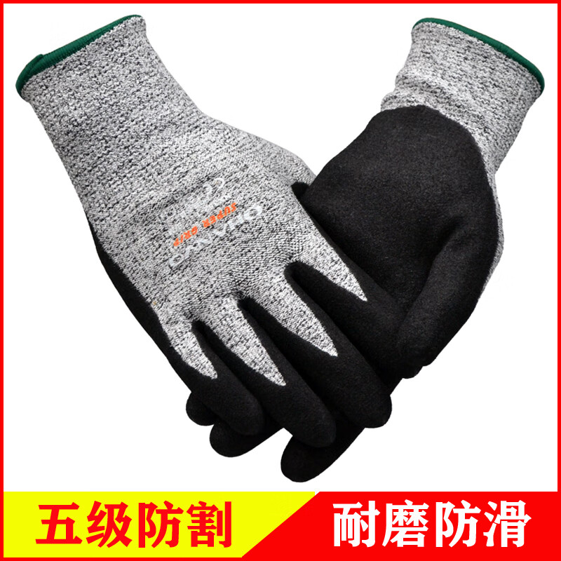 恒輝NX352耐磨防滑防油5級防割手套圖片2