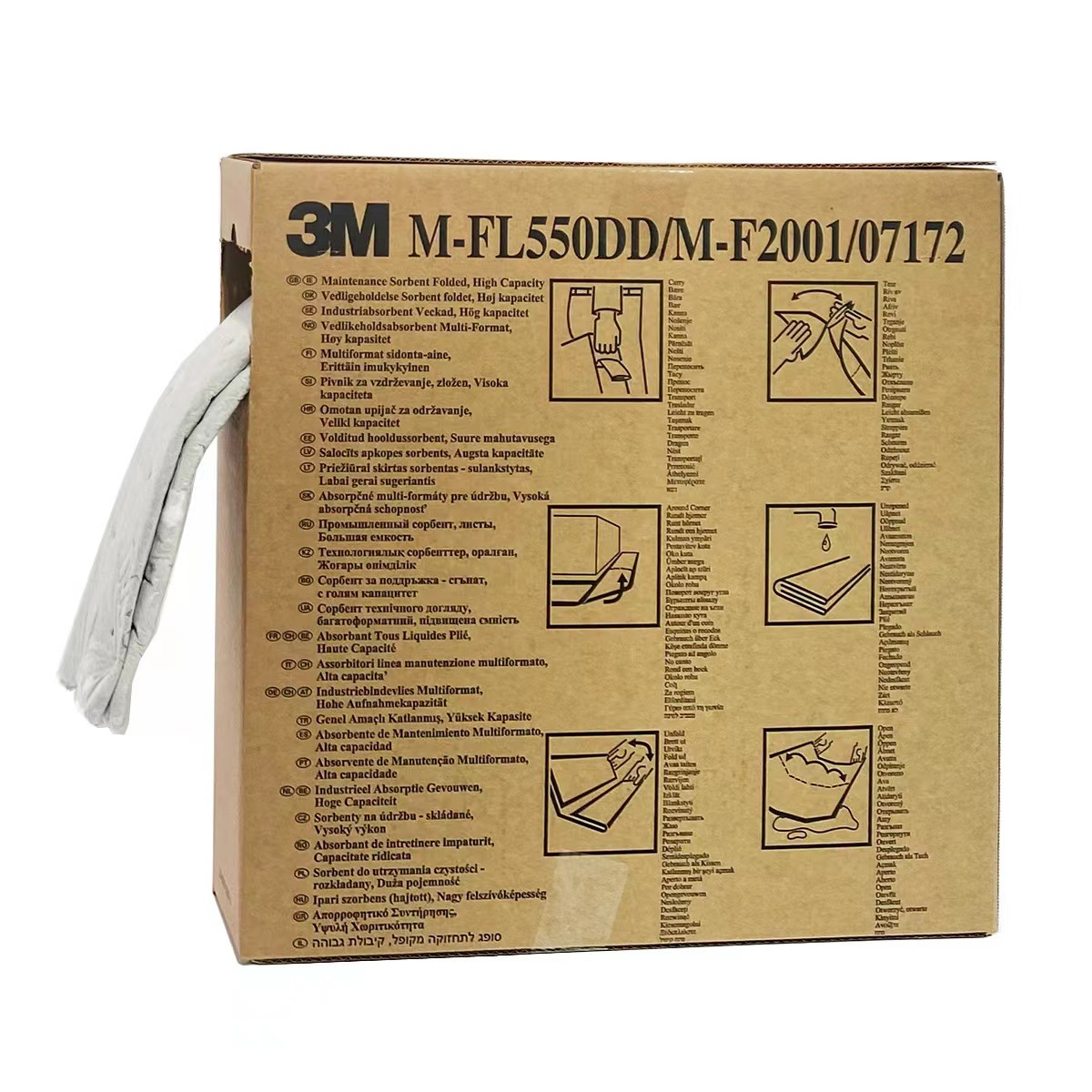 3M M-FL550DD折疊式維修保養型吸收棉圖片4