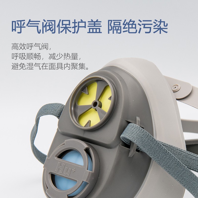 呼享4200單濾盒硅膠半面罩防毒面具圖片1