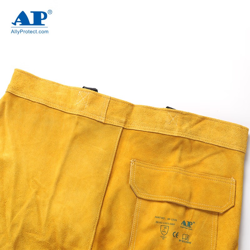友盟AP-2230金黃色全皮焊工服圖片4