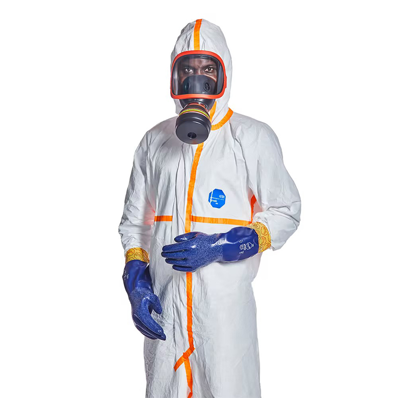 杜邦Tyvek800J TJ198TWHP防護(hù)服膠條連體C級(jí)防化服圖片6