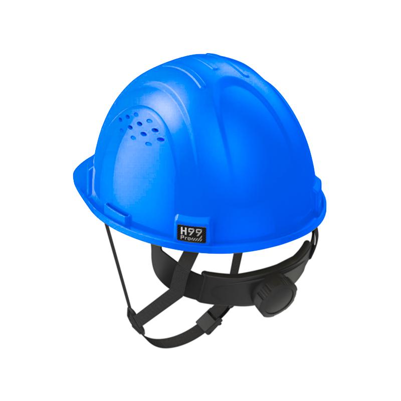 Honeywell霍尼韋爾H99PBA106SCN H99pro加強(qiáng)ABS款帶通風(fēng)孔按鍵款湖藍(lán)安全帽圖片1