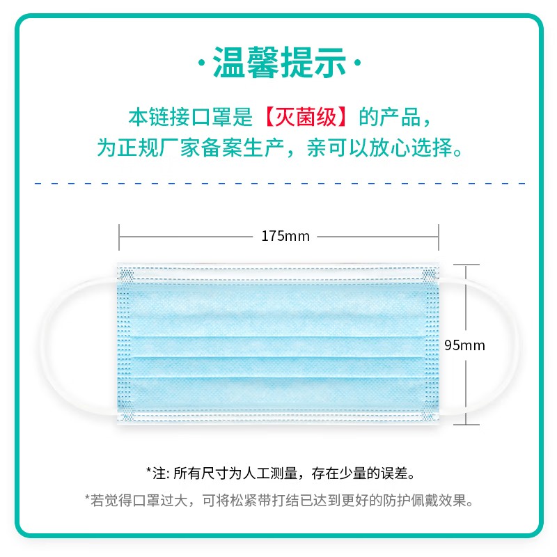塞莫詩FMBL0501無菌款三層防護醫用外科口罩圖片3