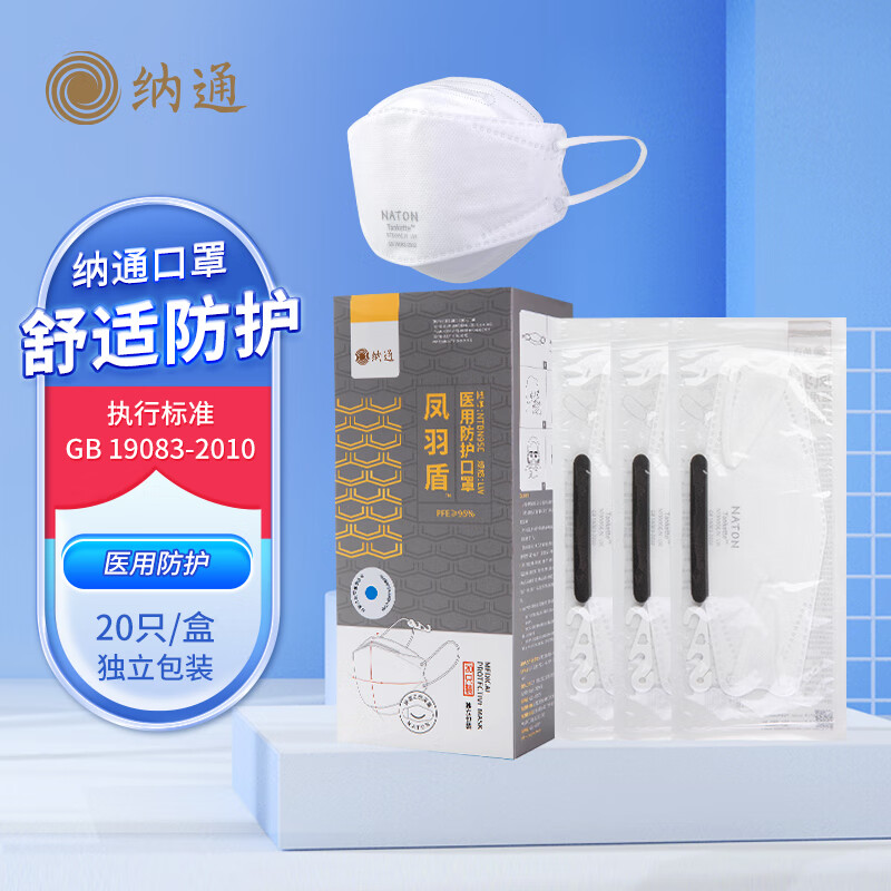 納通NTBN95E LW耳帶式KN95醫用防護口罩圖片1