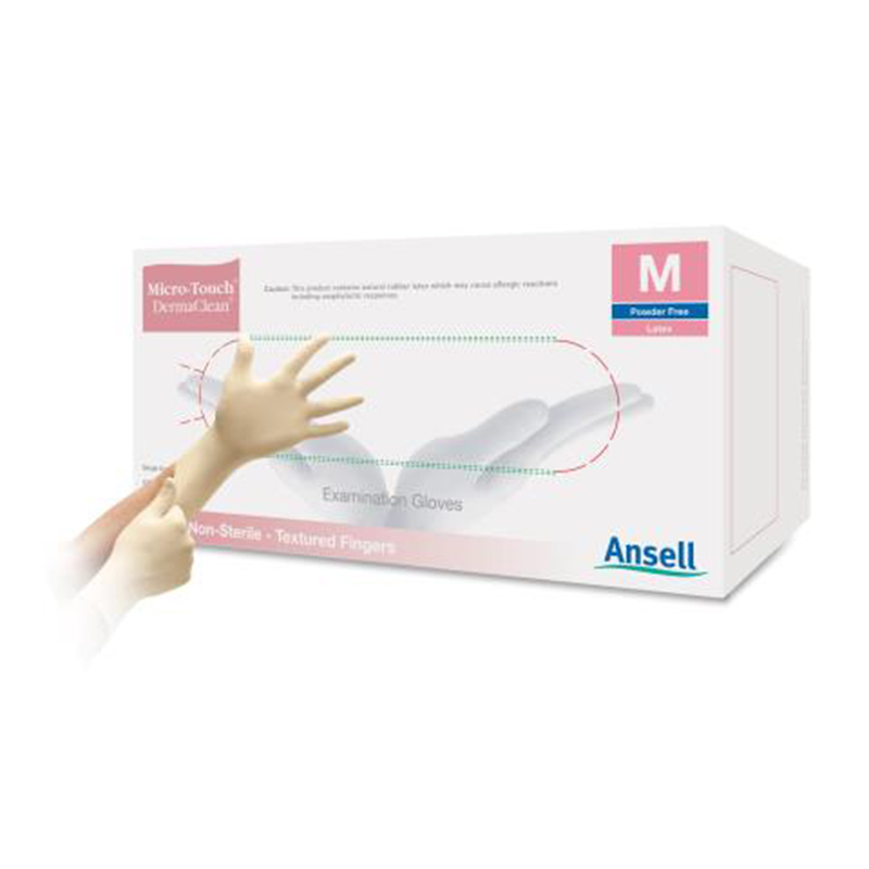 安思爾MICRO-TOUCH DermaClean 4572無粉乳膠檢查手套圖片1