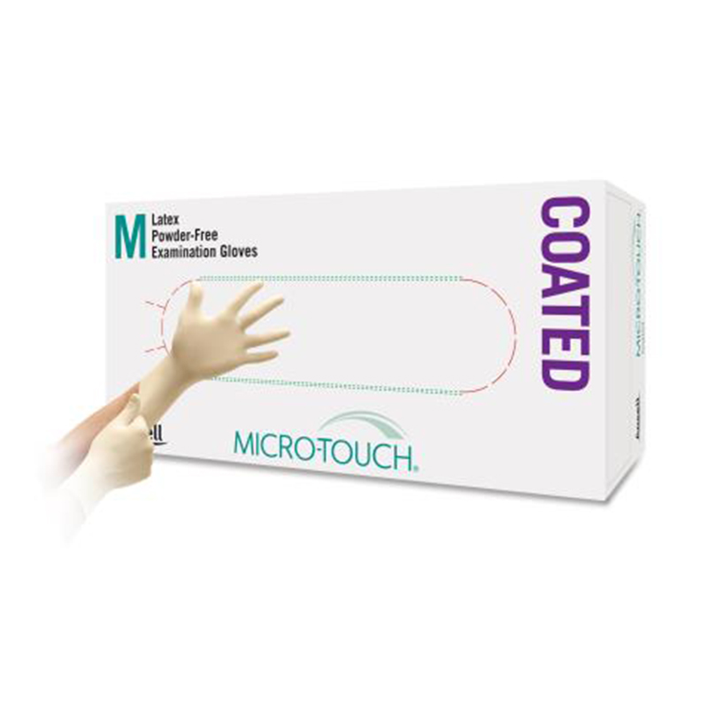安思爾MICRO-TOUCH Coated 303001XS無(wú)粉乳膠檢查涂層手套圖片1
