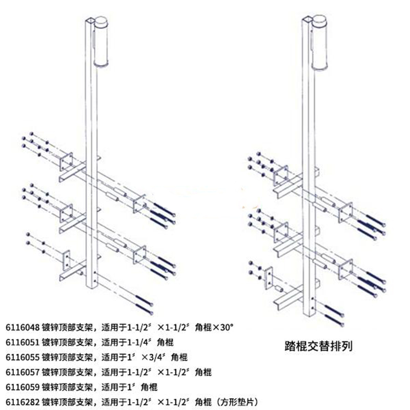 3M 6116057鍍鋅頂部支架圖片1