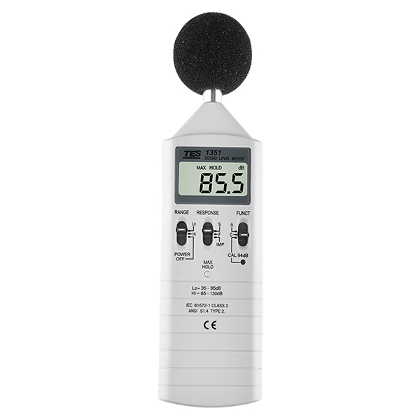 臺灣泰仕TES-1351數字式聲級計噪音計