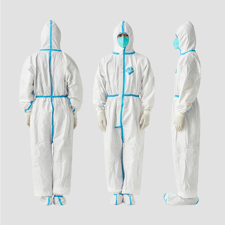 穩(wěn)健604-008277連體帶帽一次性醫(yī)用防護服