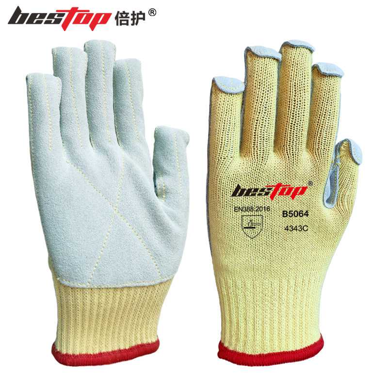 bestop倍護(hù)B5064芳綸貼皮4級(jí)防割手套