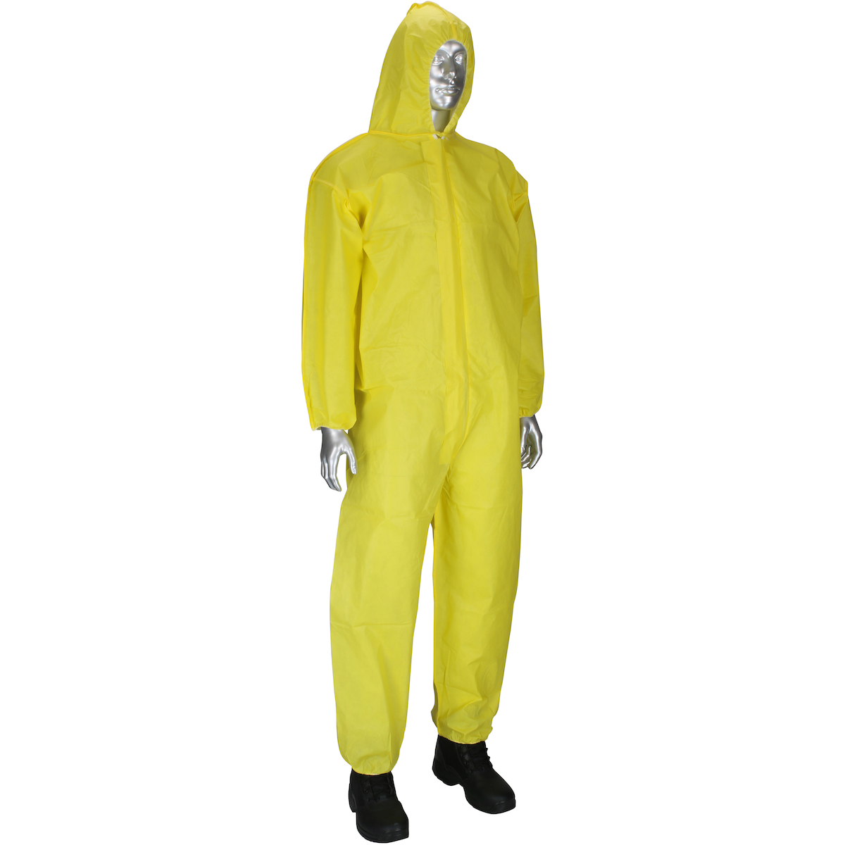 PIP 3678B黃色帶帽連體防護(hù)服