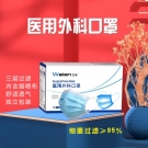衛安平面掛耳式一次性醫用外科口罩