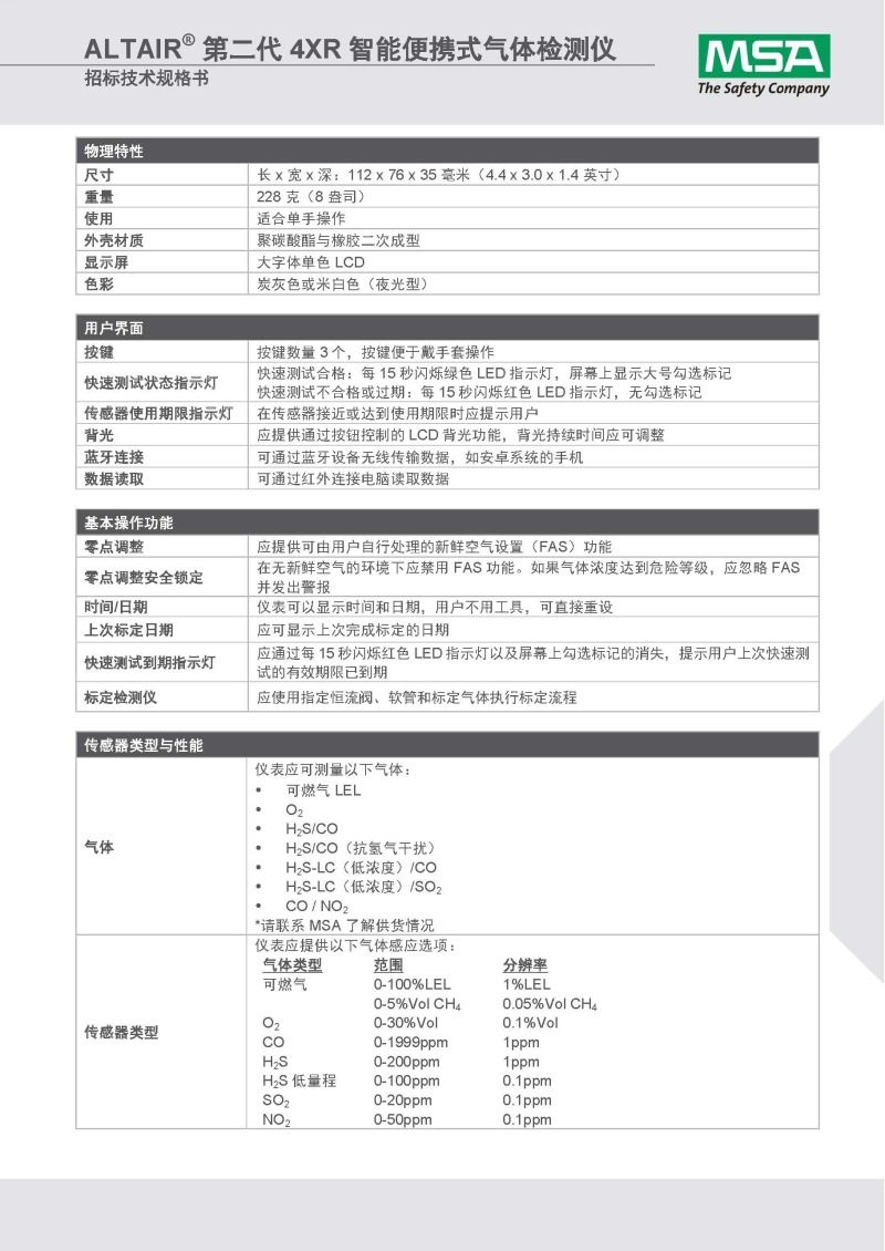 梅思安10196256（國產(chǎn)版）天鷹4XR藍(lán)牙版多種氣體檢測(cè)儀圖片18