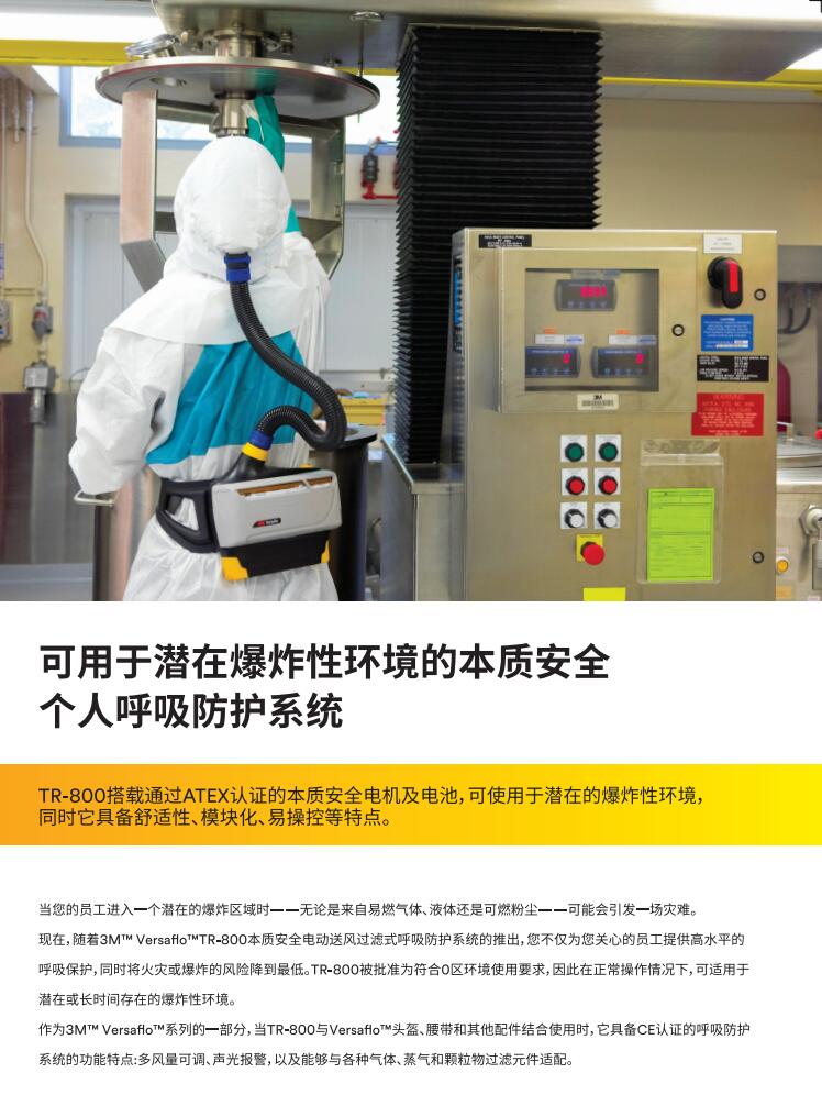 3M TR-819A本質(zhì)安全電動送風(fēng)呼吸器套裝圖片1