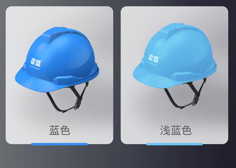 Honeywell霍尼韋爾Y99RNP107S Y99S系列ABS不帶通風(fēng)孔四輪快插下頦帶藍色安全帽8