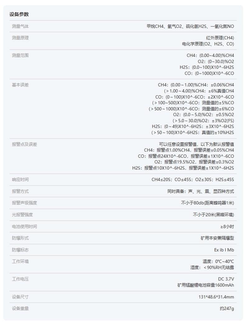 愛德克斯JD4(A)礦用多參數氣體檢測儀12.jpg