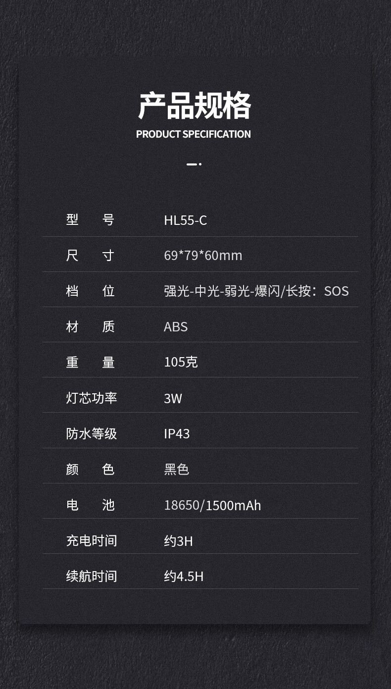 神火HL55-C智能感應揮手即亮強光遠射戶外多用頭燈12.jpg