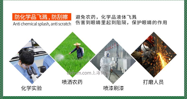 雷克蘭G1510護目鏡防化學品飛濺，防刮擦